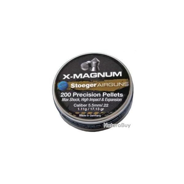 Plombs Stoeger X-Magnum Cal.5,5 par 200