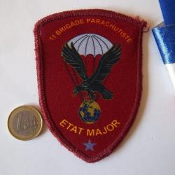 écusson état major de la 11° brigade parachutiste 1 étoile