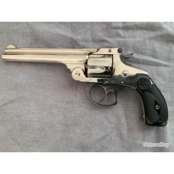 MAGNIFIQUE REVOLVER SMITH & WESSON 5 POUCES cal .38 S&W TAT NEUF - Cat D vente libre !