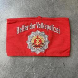Brassard Police DDR Armbinde Helfer der Volkspolizei ungetragen