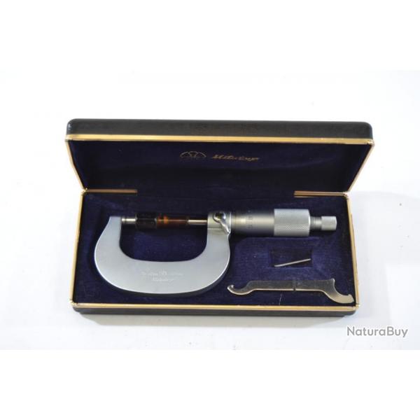 Micromtre Mitutoyo 25-50mm 0.01mm vintage avec coffret. Outil armurier usineur prcision mesure