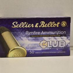 500 balles Sellier & Bellot Club calibre 22lr
