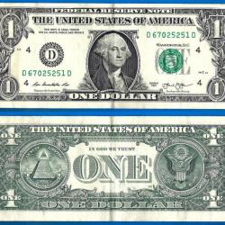 Usa 1 Dollar 2013 Mint Cleveland D4 Etats Unis Dollars Billet