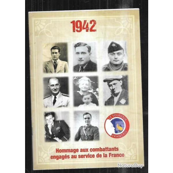 1942 hommage aux combattants engags au service de la france souvenir franais