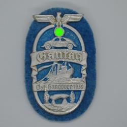Insigne de la médaille KdF Wagen bleu