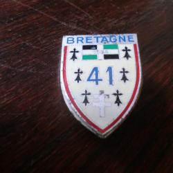 insigne  41eme  regiment infanterie bretagne / DRAGO PARIS