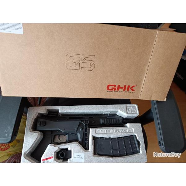 Rplique GHK G5 Blowback Noir GBBR