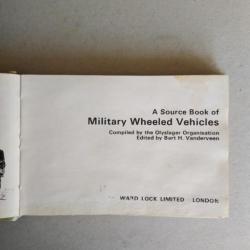 A Source Book of Military Wheeled Vehicles. Édition originale