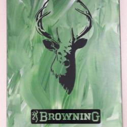 Tableau/toile decors Cerf 30x40cm vert et noir Browning