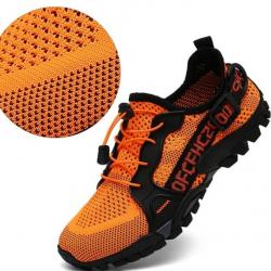 Chaussure de randonnée, légère et respirante du 36 au 47 orange