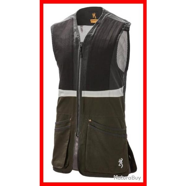 BROWNING - GILET SPORTER CURVE VERT FONCE TAILLE S