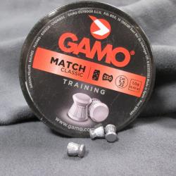 250 Plombs Match Classic en Cal 5.5mm .22 de chez GAMO (1 gr)