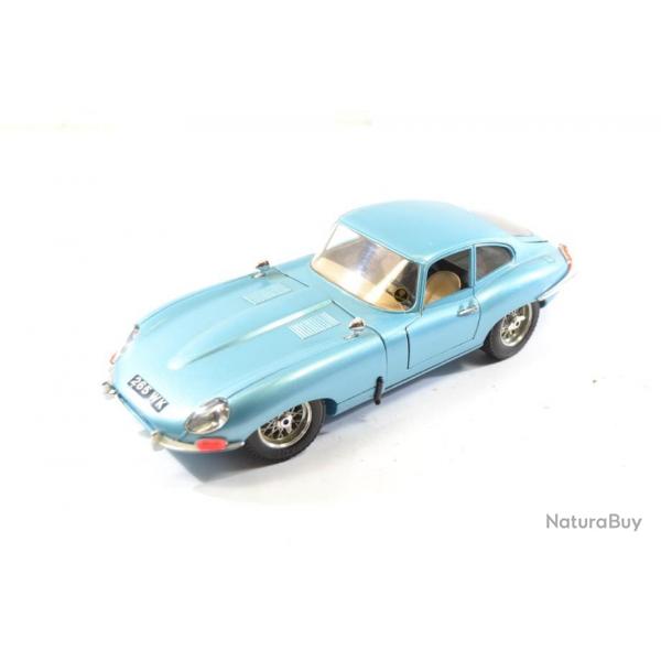 Voiture miniature Burago Jaguar type E 1961 bleu 1/18 1:18