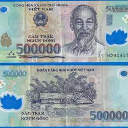Vietnam 500000 Dong 2016 Polymere Billet 500 000 Dong Asie