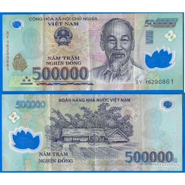 Vietnam 500000 Dong 2016 Polymere Billet 500 000 Dong Asie