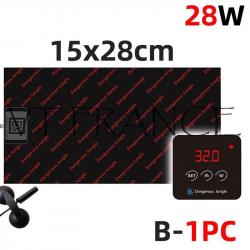 Tapis Chauffant Reglable LCD Terrarium Plantation, Modele: 28W 15x28cm