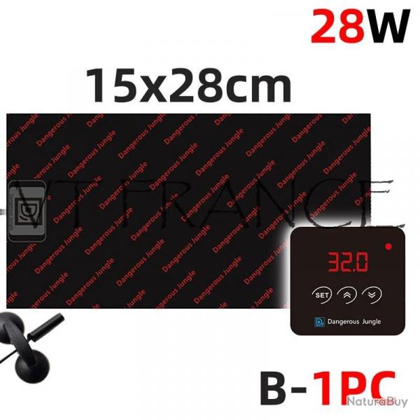 Tapis Chauffant Reglable LCD Terrarium Plantation, Modele: 28W 15x28cm