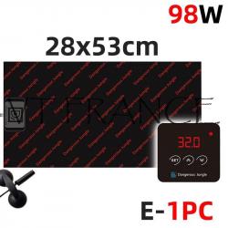 Tapis Chauffant Reglable LCD Terrarium Plantation, Modele: 98W 28x53cm