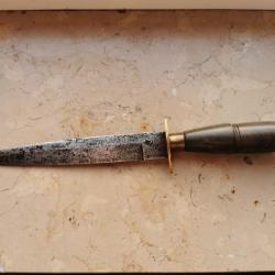 Rare Poignard d'abordage dague de bord gravé Mexico couteau de marine de colllection