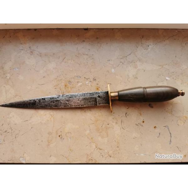 Rare Poignard d'abordage dague de bord grav Mexico couteau de marine de colllection