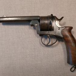 Superbe et rare revolver GALAND à clef calibre 12mm Perrin galand