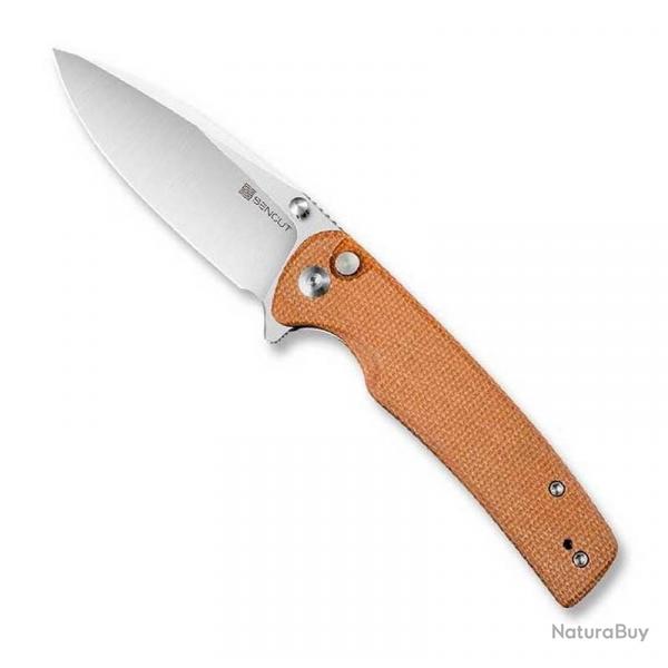 Couteau "Sachse", Manche micarta marron [Sencut]