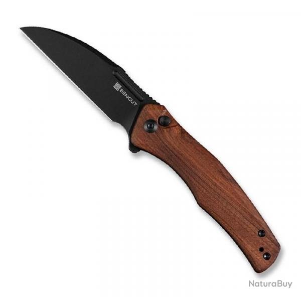 Couteau "Watauga" blackwash, Manche bois de Guibourtia [Sencut]
