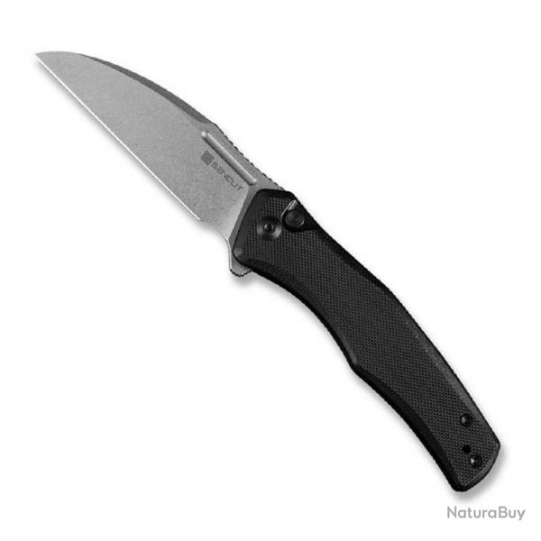 Couteau "Watauga" stonewashed, Manche G-10 noir [Sencut]