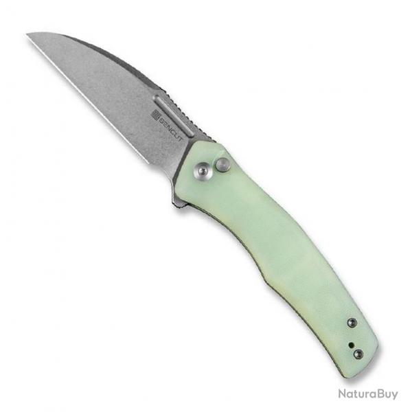 Couteau "Watauga" stonewashed, Manche G-10 (naturel) [Sencut]