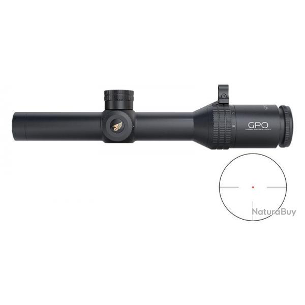 Lunette GPO Spectra 6X 1-6x24 GPO - Rticule fibre de verre G3 IL SFP (Mrad) - GRS612