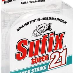 SUFIX Super 21 Quick Strike 240m Ligne Pêche Nylon Monofilament 0,60mm