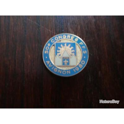 Insigne De Ski émaillé - Aix-les-Bains Savoie - Vintage France