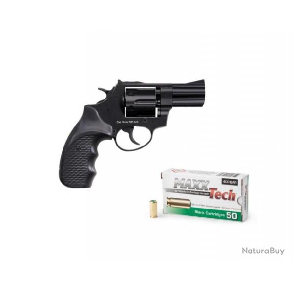 Revolver Viper 2.5" Noir 9mm RK + Cartouches