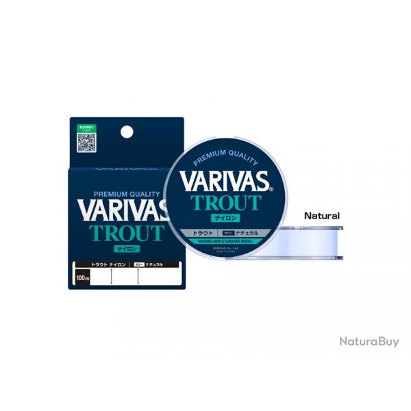 Nylon Varivas Trout Natural 100m 4 lb 0,165mm