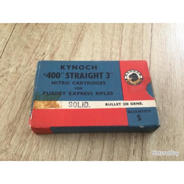 Boite de cartouches de collection kynoch calibre 400 straight3''