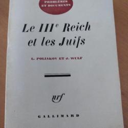 Le IIIe Reich et les juifs Édition Gallimard