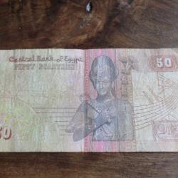 BILLET EGYPTE 50 PIASTRE