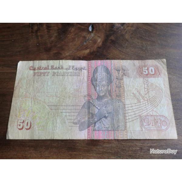 BILLET EGYPTE 50 PIASTRE