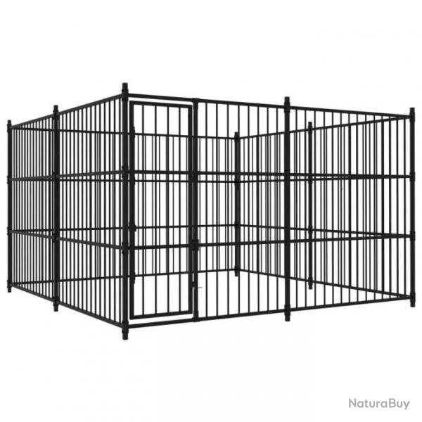 Chenil extrieur cage enclos parc animaux chien d'extrieur pour chiens 300 x 300 x 185 cm 02_00003