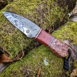 Couteau fixe forgé artisanal  le « Pinson »