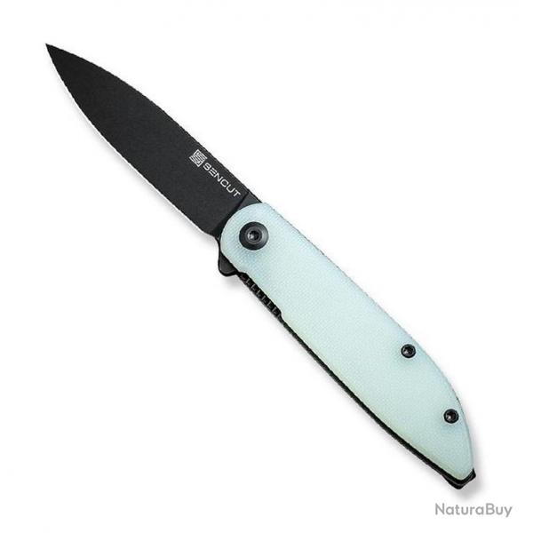 Couteau "Bocll II" blackwash, Manche G-10 (naturel) [Sencut]