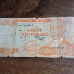 Billet 20 BOLIVIA  / 07433880 D