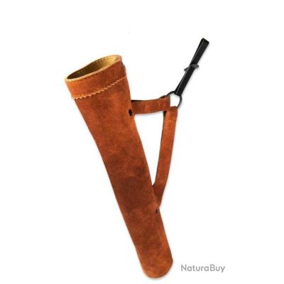 Carquois De Flèches Ancien En Cuir Fait Main - Finition Antique - Archery King USA - NEUF