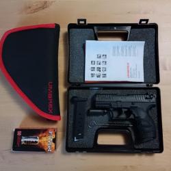 Pack Pistolet WALTHER P22Q Black UMAREX cal.9mm P.A.K + 2ème Chargeur + Pochon Umarex + Munitions