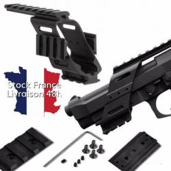 Rail quadruple pour pistolet - Universel - Envoi rapide depuis la France