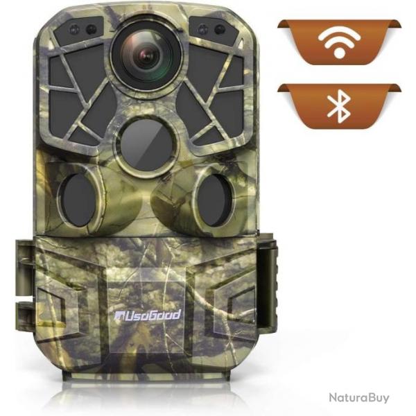 Camera de Chasse WiFi Bluetooth avec APP IP66 tanche Dtection des Mouvement 0,2s Angle 120 Degr