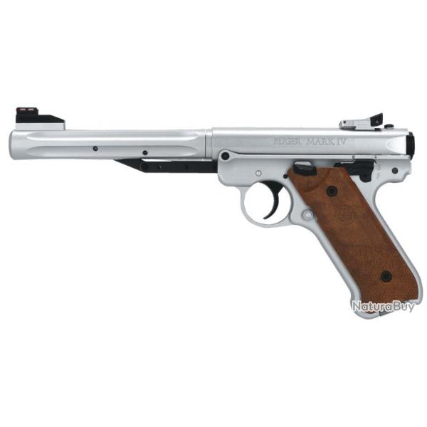 Pistolet  air comprim Ruger Mark IV stainless cal. 4.5mm
