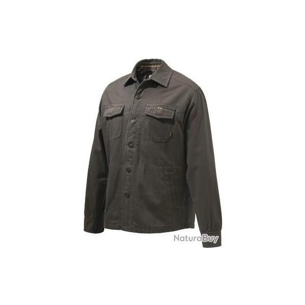 Chemise Beretta Heavy overshirt brown bark T. S