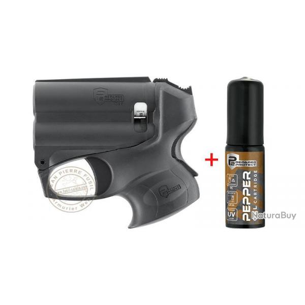 P2P - Pistolet de dfense au poivre PGS II + lampe