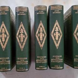 HISTOIRE de la RÉVOLUTION FRANÇAISE de Jules MICHELET en 7 volumes -- LIVRES NEUFS